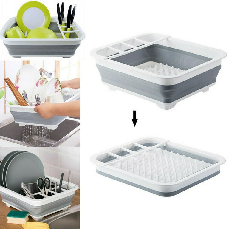 Collapsible discount draining board