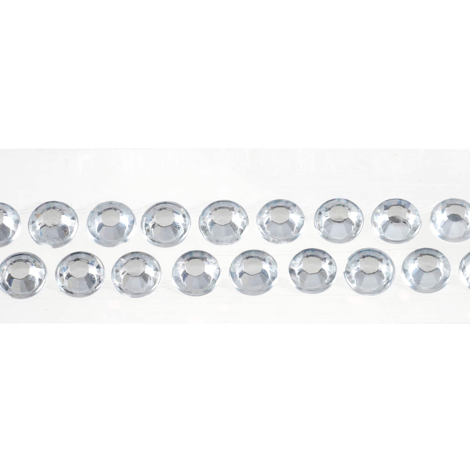 Recollections Double Row Rhinestones Stickers Bling on a Roll, 12 Pack