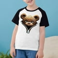 thumbnail image 2 of Feancey Boys Girls Cute Graphic Tees 2025 Trendy 3D Print Short Sleeve Tops Toddler Kids Casual Round Neck T-Shirts Black 13 Years, 2 of 9