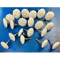 Assorted 25 PC Chemical Ceramic Cabinet Knobs Pulls for Drawer Closet Dresser Cupboard Wardrobe Furniture Door Ceramic knobs flower design knobs