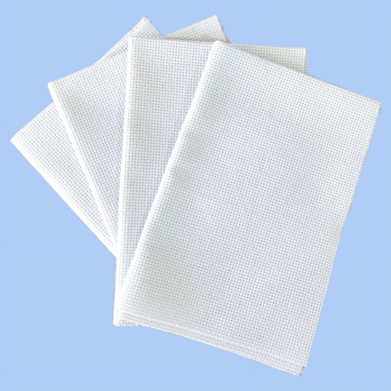 COHEALI 12 Pcs Cotton Fabric for Sewing Garment Fabric Embroidered Plain  Cloth White Aida Cloth Embroidery Cloth Beginner Upholstery Supplies DIY