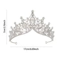 thumbnail image 2 of "Water Drill Headband For Princess Bridal For Weddings 18th Birthday Celebration Hair Accessory", 2 of 5