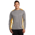 thumbnail image 1 of Camiseta de manga larga Sport-Tek® Heather Colorblock Contender™. ST361LS deporte-tek ST361LS, 1 of 1