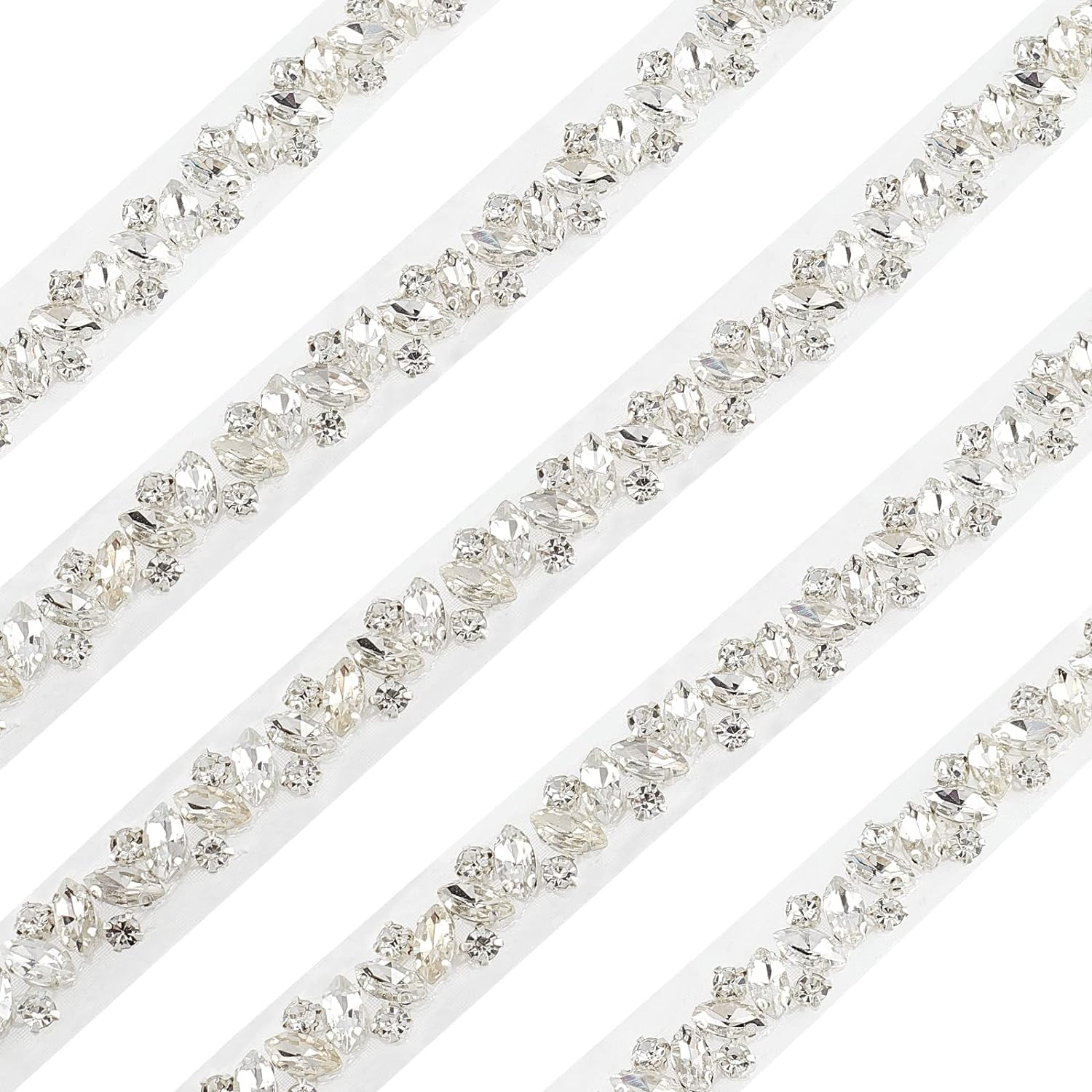 Crystal Rhinestone Ribbon Bling Diamond Ribbon Wrap Roll For Wedding...