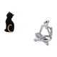 thumbnail image 5 of Figura de escritorio,Estatua de gato,linda estantería,escritorio,decoración del hogar,Figura decorativa creativa para la oficina y el hogar.,Figura de lector abstracto,Estatua de pensador, 5 of 8