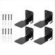 thumbnail image 1 of 4 Piezas Estantería Flotante Organizador de Libros Flotante Accesorios de Almacenamiento Interior de Pared Traje Estantes de Metal para Libros,A, 1 of 5