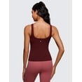 thumbnail image 2 of CRZ YOGA Butterluxe Women’s U Neck Tank Top with Built in Bra Soft Padded Crop Camisole, 2 of 6