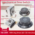thumbnail image 5 of Professional Disinfection Cabinet 60/90/120min Rice Cooker Knob Timer Switch Mechanical Time Switch with Bell 60MIN, 5 of 7