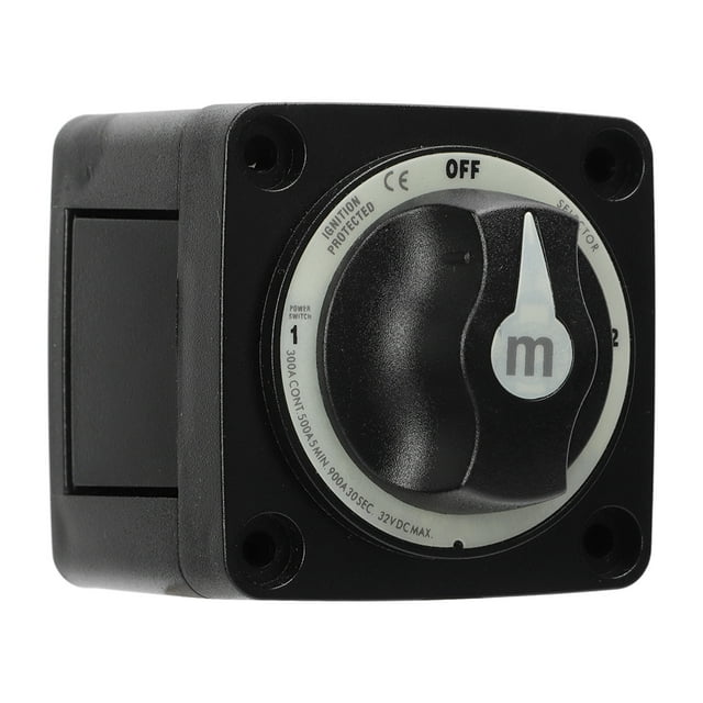 Marine Battery Cut Off Switch, 300A Electrical Conductivity Battery Selector Switch Ignition Protection IP66 Waterproof For RV For Boat