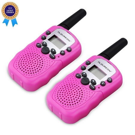 FLOUREON Walkie Talky for Kids Two Pack 22 Channel Two Way Radio 3000M (MAX 5000M Open Field) UHF Long Range
