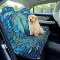 thumbnail image 3 of Xoenoiee Blue Peacock Print Dogs Car Seat Cover for Back Seat, Washable Bench Seat Covers Nonslip Backseat Cover Protector Car Interior Accessories for Truck SUV Van, 3 of 7