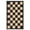 Black, variant on EastVita 9 x 18 ft(actual size) Plastic Black Dark Brown Rectangular Beach Front Porches Patio Picnic RV Camping Garage Grid Modern Area Rug