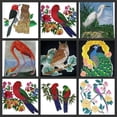 thumbnail image 2 of Australian King parrots In Eucalyptus Embroidered Iron on patch [6.6" X 5.9"], 2 of 2