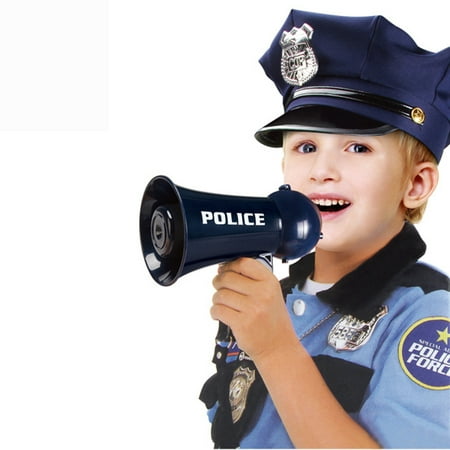 Kids Pretend Officer Toy Megaphone With Siren Sound For Children Role ...