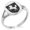 Silver, variant on Stainless Steel Horse Battle Coat of Arms Shield Minimalist Oval Top Polished Statement Signet Ring