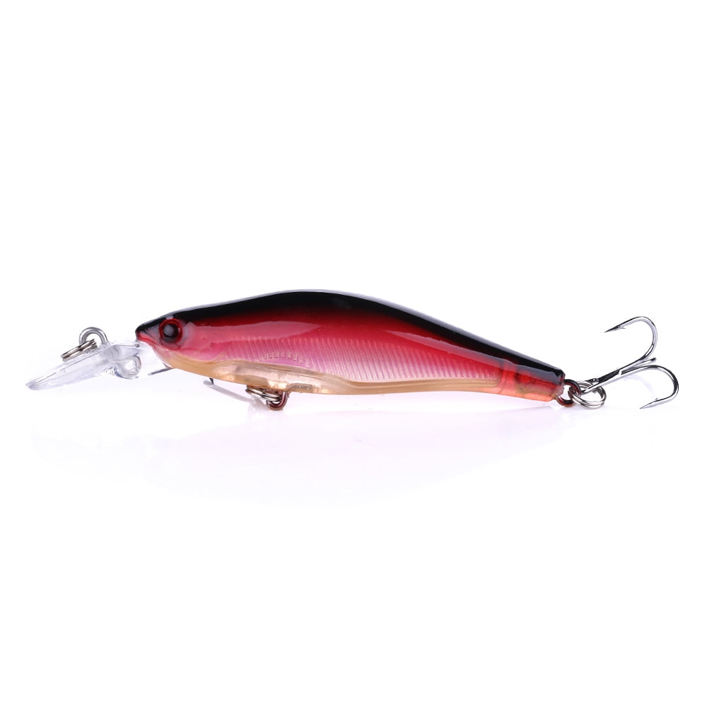 HENGJIA Minnow Bass Fishing Lures, Jerkbait Lure Set Hard Baits Deep Diving Crankbait for Catfish Walleye Trout Fishing Bait 5Pcs/kit