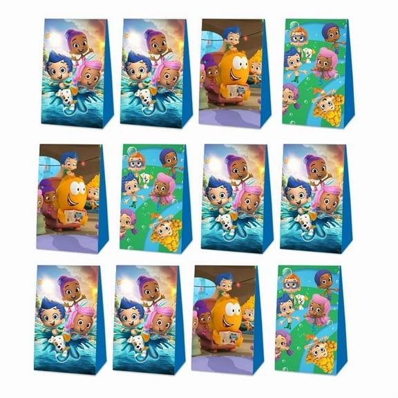 Bubble Guppies Goodie Bags Party Favor Candy Decorations Treat Supplies Birthday