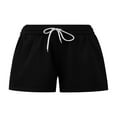 thumbnail image 2 of Women Loosing Sports Shorts Solid Color Elastic Waist Sweatpants, 2 of 4