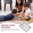 thumbnail image 4 of 1 juego de espécimen de piedra natural, modelo de ágata de cristal decorativa, mineral de apoyo cognitivo, 4 of 6