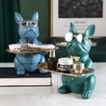 thumbnail image 1 of French Bulldog Figurine Storage Box Container Home Organizer Cool Dog Ornaments Key Storage Tray Candy Storage Basket Home DecorB RedGERMANY He Qiyong unisex, 1 of 1