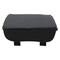 Armrest Cover Pad for 2020-2023 Chevy Silverado and GMC Sierra, Full Console with Bucket Seat, Black PVC, Easy Install