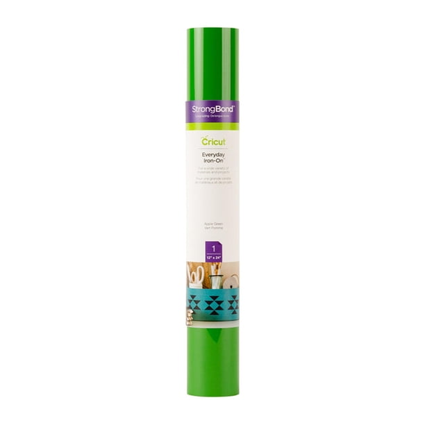 Rollo de vinilo Iron On Cricut Everyday, color verde manzana, 60 cm