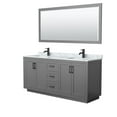 thumbnail image 4 of Wyndham Collection WCF292972DGGCMUNSM70 Miranda 72" Free Standing Double Basin Vanity Set, 4 of 7