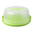 thumbnail image 4 of yuksok Round Cake Carrier Fits 10" Cakes Cake Transport Container Cake Keeper Stand green, 4 of 9