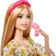 thumbnail image 5 of Barbie Doll, Kids Toys, Blonde Doll with Pet Puppy, Barbie Sets, Spa Day, Lemon Print Bathrobe, Headband and Eye Mask, Self-Care Series Barbie -, 5 of 6