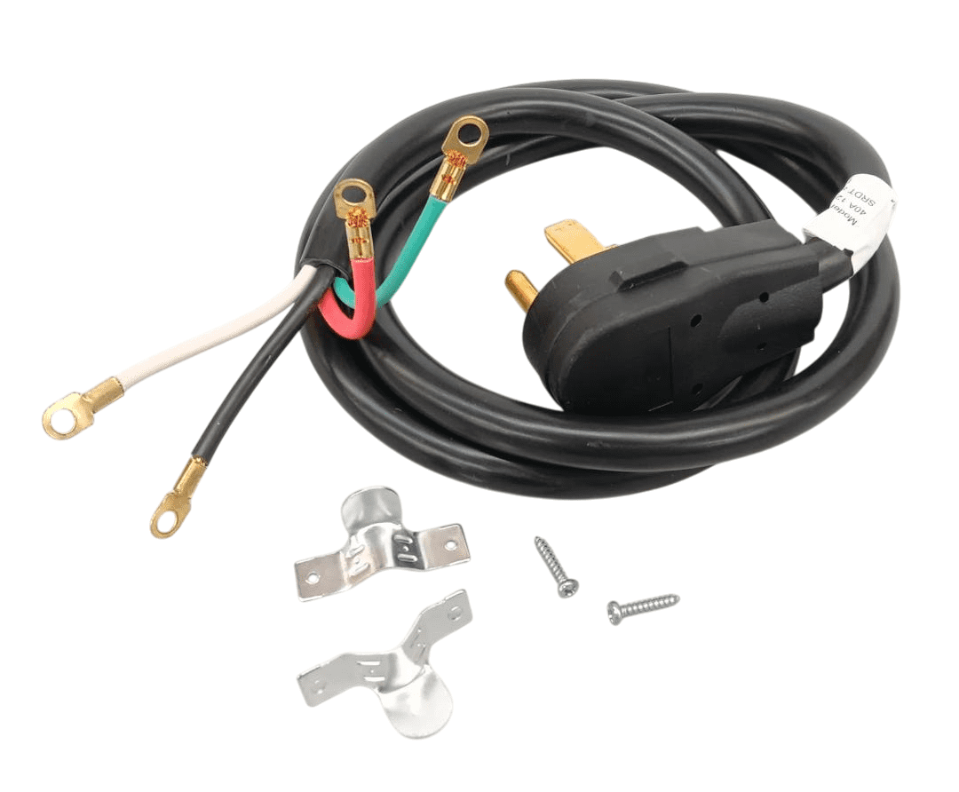 Electrical Range 5' Power Cord, 40 Amp, 4 Prong Wire, 125/250V, SRC4-40-5