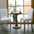 thumbnail image 4 of Sky Blue Stripe Dining Chair Covers Set of 6, Modern Minimalist Classic Blue Stripe Lines Art Chair Covers for Dining Room Removable Seat Protectors Slipcovers for Home Party Wedding Banquet, 4 of 9