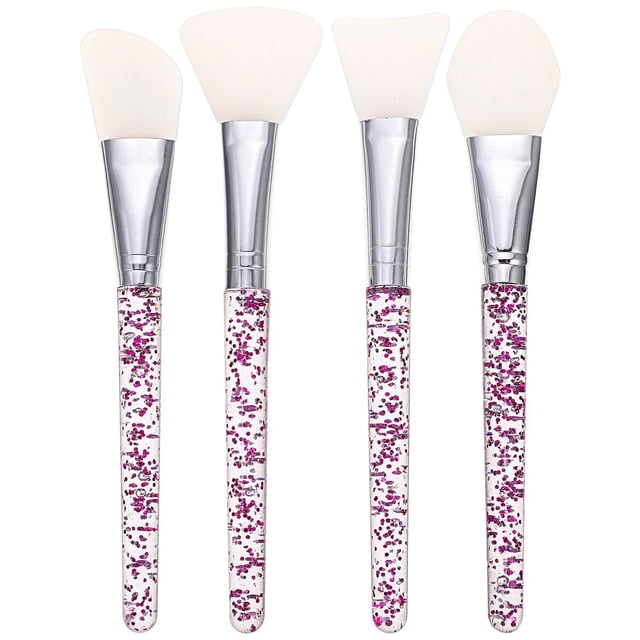 LNGOOR 4 Pcs Masque Facial Silicone Masque pour la Tête Applicateur de Masque Facial Outils de Pinceau de Beauté