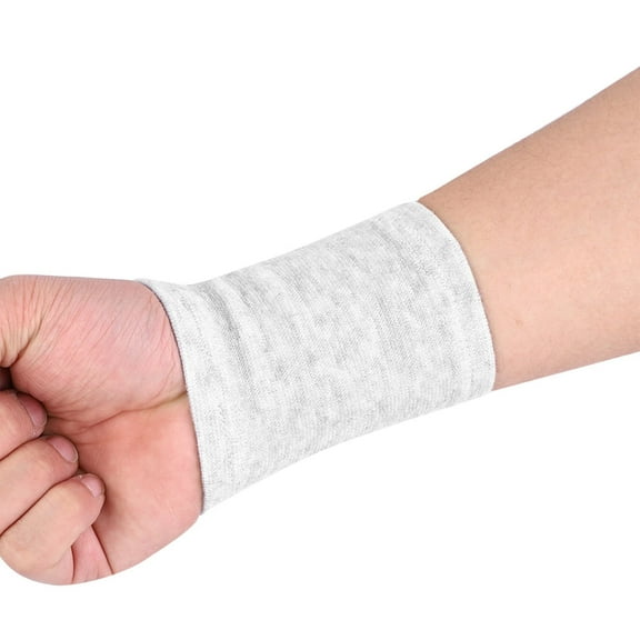 1 Pair Compression Wrist Sleeve Bamboo Brace Wraps Supports Elastic Wristbands for Wrist Protect Pain Relief in Typing Running Basketball Volleyball Golf Playing