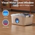 thumbnail image 6 of 3 Gallon Stainless Steel Dog Water Fountain with 4-Stage Filtration and Ultra-Silent Pump for Multiple Pets, 6 of 8