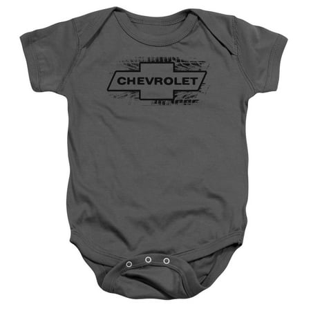 

Chevrolet Bowtie Burnout Infant Snapsuit Charcoal