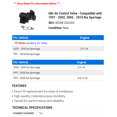 thumbnail image 2 of Idle Air Control Valve - Compatible with 1997 - 2002, 2005 - 2010 Kia Sportage 1998 1999 2000 2001 2006 2007 2008 2009, 2 of 2