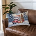 thumbnail image 3 of Santa is Coming Dachshund Merry Christmas Xmas Noel Truck Tree Quilt Pillowcase Wiener Dog Lover Gifts Idea Throw Pillow Cover Bed Home Decor - 02023, 3 of 5