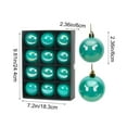 thumbnail image 3 of Colorful Pearl Christmas Ball Ornaments | Set of 12 Plastic Holiday Decorations | 6cm Tree & Ceiling Hanging Decor for Wedding & Party Display, 3 of 6