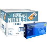 London Labs Nitrile Gloves Disposable Latex-Free, Powder Free,  1000 Pack - Large