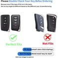 thumbnail image 3 of Key Fob Cover Compatible with Lexus RX ES GS LS NX RS GX LX RC LC 2013-2017 5 Button TPU Keychain Case Holder Protector,Model-a(black), 3 of 5