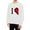 White, variant on Valentine's Day Print O Neck Casual Long Sleeve Crewneck Fit Pullover Top (boy） Ladies Sweatsuits Jacket Women Suits Women Drawstring Waist Sweatshirt Women Womens Sweatshirts Hoodies Hot Hoodie Color