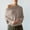 Beige, variant on Brondbend Knitted Sweaters for Women Long Sleeve Knit Tops for Women Crewneck One Shoulder Solid Color Top Trendy Loose Fit Thick Pullover Winter Versatile Party Warm Blouse,Army Green