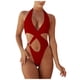 thumbnail image 2 of Gibobby Trajes de Natación para Mujer Controlar la ropa de baño con Tummy One Piece Plus Suit Size Swimsuits Women's Swimswears(Rojo,XL), 2 of 5