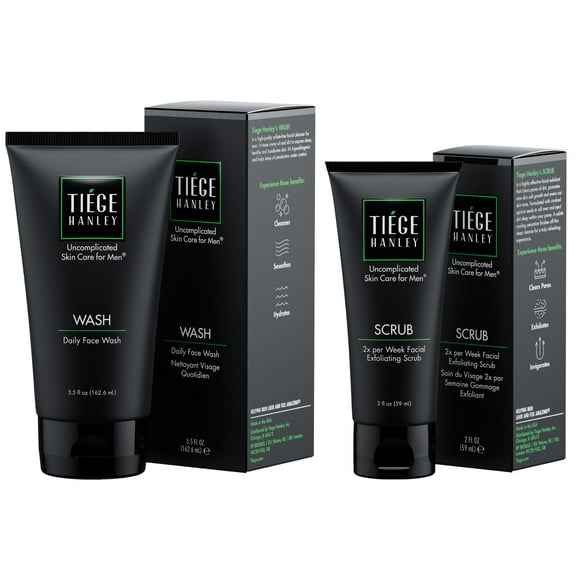 Limpiador facial y exfoliante Tiege Hanley para hombres