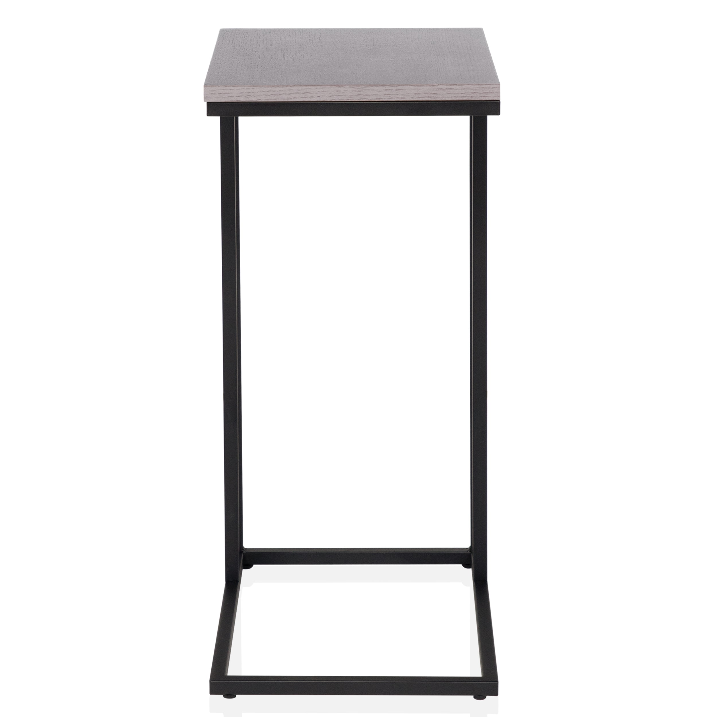 Furniture of America Berty C-Shaped Side Table, Antique White