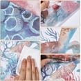 thumbnail image 6 of 6 Sheets Summer Ocean Toilet Stickers Turtle Shell Toilet Seat Lid Stickers Decals Self-Adhesive Bathroom Wall Sticker Toilet Cover Decor Decal PVC Waterproof Removable for WC Restroom for DIY, 6 of 9