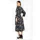 thumbnail image 3 of Vestido estampado hojas Roman Fashion /Juvenil, 1002 (Negro) negro CH, 3 of 5