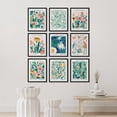 thumbnail image 5 of PixonSign Framed Canvas Print Wall Art Set - Market Abstract Floral Botanical Posters - Set of 9 Boho Pastel Nature Wildflowers Wall Décor for Living Room, Bedroom, Office - 8"x10" Black, 5 of 5
