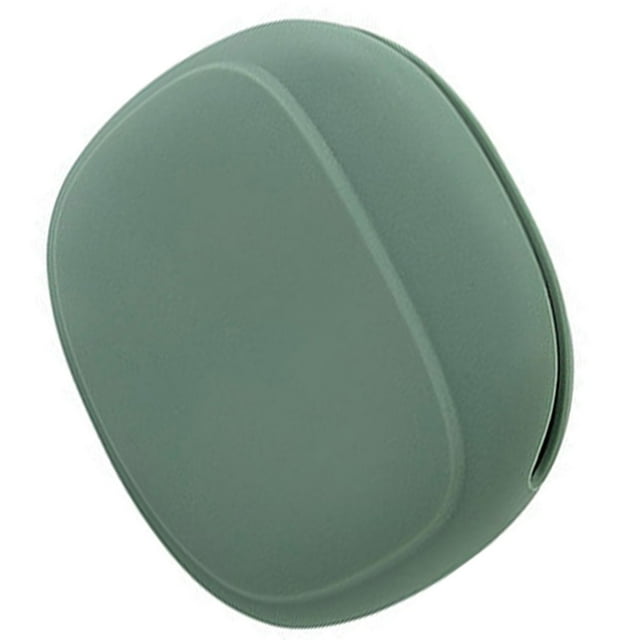 maskred Earphone Storage Box Silicone Portable Travel Dust-proof Holder Charging Cable Earbuds Case Container Bag Organizer Green 1Set