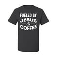 thumbnail image 2 of Fueled by Jesus and Coffee Funny Christian | Mens Inspirational/Christian Graphic T-Shirt, Charcoal, 3XL, 2 of 3